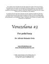 VENEZOLANA #3 (PDF DOWNLOAD ONLY) • (Pedal Harp) (Only available at PDF DOWNLOADS page)