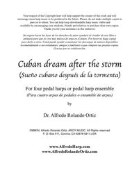 CUBAN DREAM AFTER THE STORM (for 4 pedal harps) - SHEET MUSIC