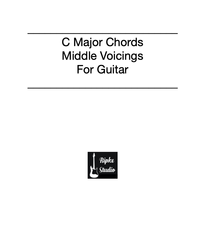 C Major Chords - Middle Voicings - For Guitar