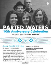 Parted Waters Anniversary Celebration Benefit Concert wsg/ Kristina Johnsen