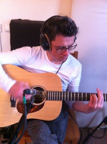Recording my new album in Donogh Hennessy's Studios, Dingle, April 2016
