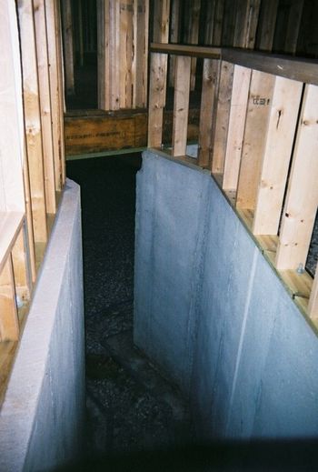 basement entry way - steps will be built here
