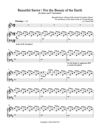 Sheet Music - Beautiful Savior/For the Beauty of the Earth - Piano & Violin