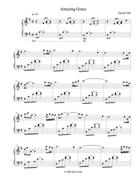 Sheet Music - Amazing Grace (Solo Piano)