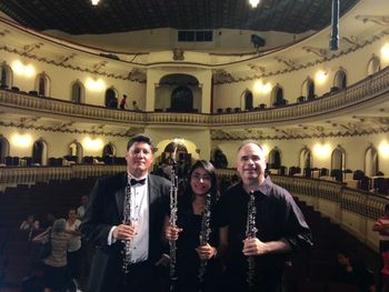With the oboists of the Orquestra Nacional de Honduras
