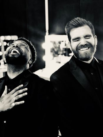 Kenyon and I laughin and lovin life - week of finals at The Voice -2018
