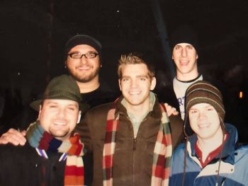 Second Nation caroling, Portland, OR, CJ Butenschoen, Ben Wood, Jeff Gibbs, Dylan Jones- 2006
