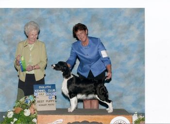 Macie Best Puppy Duluth KC - Owner Kay Glaeser - Breeder/Owner Cathy VanKempen
