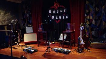 The Mystral Guitar Duo ready to take the stage at The House of Blues in Cleveland Ohio
