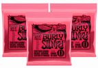 3 Packs of Ernie Ball 2226 Burly Slinky Guitar Strings (11-52)