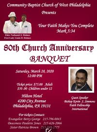 Community Baptist Church 80th Anniversary Banquet