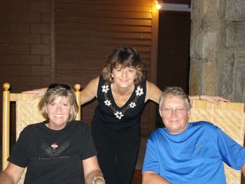 Rhonda with new friends Nancy & Gary Brown at The Dillard House
