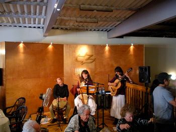 Singing for the needy at a soup kitchen in Tel Aviv.
