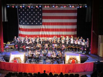 101st Army Winds at the "Pipes and Stripes" concert.
