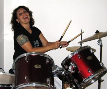 2009 Having fun on the drums. Fort Myers, Florida
