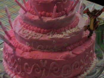 Now that's a Pink Birthday Cake! Great job Karen and Shannon!
