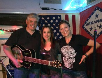 With Terri Hendrix and Lloyd Maines at Old Quarter, Galveston, TX
