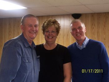 Ernie, Debbie, and Roger at the end of the day. 01/17/11
