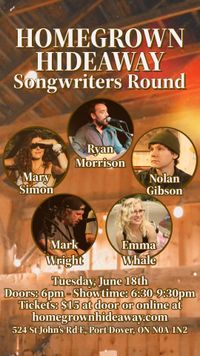 Songwriters Round @ Homegrown Hideaway