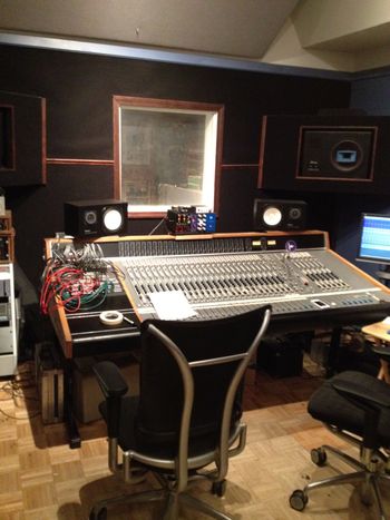 Control Room at Zippah Recording Studio, Boston
