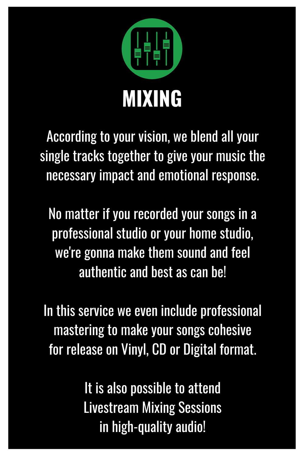 Slash Zero Records Services - Online Mixing