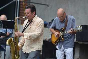 Bryan and Donn Legge performing at AHA! New Bedford, July 14, 2016. Photo by David Gilbertson.
