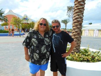 Robbie & Comedian, Entertainer, Musician, Writer, Believer, Lover, Steve Moris in Turks and Caicos on  Grand Turk Island
