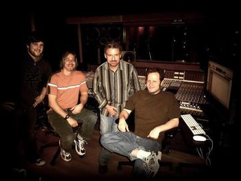 Casey, Jim, Robbie, and Gold record producer/engineer Robert Rebeck
