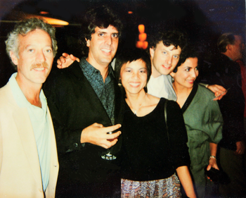 Geoff Gillette, Vin D'Onofrio, Sally Jue, John Leftwich & friend - San Diego - 1989

