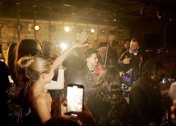 Shredder performing with celebrity DJ Joe Maz in Boston, MA (2022)
