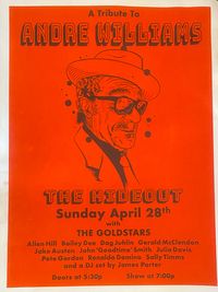 Andre Williams Tribute Concert Poster