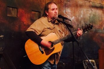 Playing to a generous crowd at Benny's Cafe
