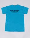 Teal T-Shirt With Black Lettering 