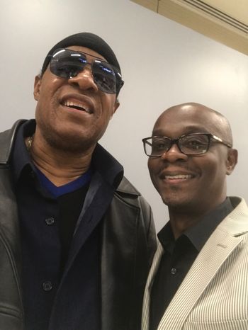 with Stevie Wonder!!
