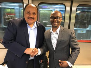 With Martin Luther King III
