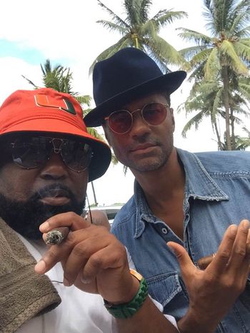 Me and Eric Benet hanging out on S Beach
