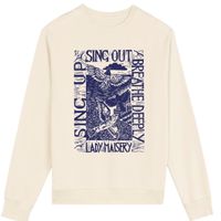 Sing Up Sing Out: Limited Edition Sweater Natural Raw White/Blue