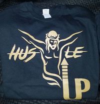 Black "Hustle Up" T-Shirt