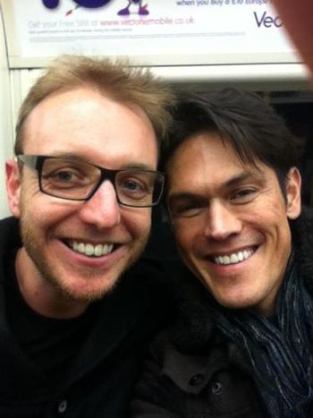 Random meetings with old friends in a London underground train! Love it!!

