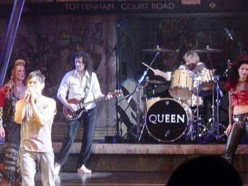 MiG, Brian May, & Roger Taylor in WE WILL ROCK YOU London
