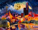 San Antonio Moon - Gallery Wrap Canvas 14x11"