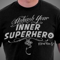 UNLEASH YOUR INNER SUPERHERO men's tshirt BLACK (XXL ONLY)