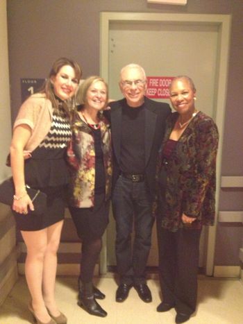 Sarah Vaughan Competition, Backstage with Larry Rosen and Rhonda Hamilton

