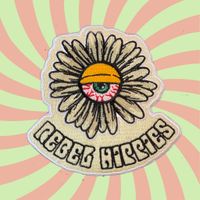 Rebel Hippies "Soul Flower" Embroidered / Iron on Patch