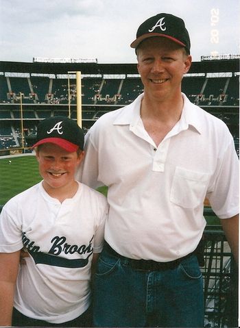 Paul and Jim at a Braves game.
