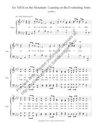 Go Tell It on the Mountain / Leaning on the Everlasting Arms - Sheet Music - 1 License