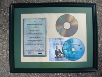 Steve Kuban - Gold  Record Award for More of the River Album
