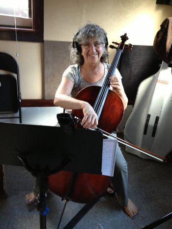 Joan Zucker and her 200 year old cello!
