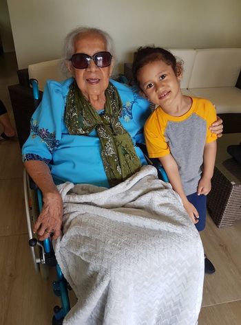 Tina & Great Grandchild

