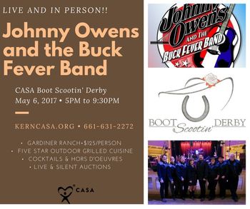 Johnny Owens and the Buck Fever Band Flyer
